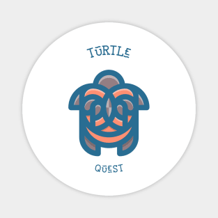 Turtle Quest Sea Life Tshirt Magnet